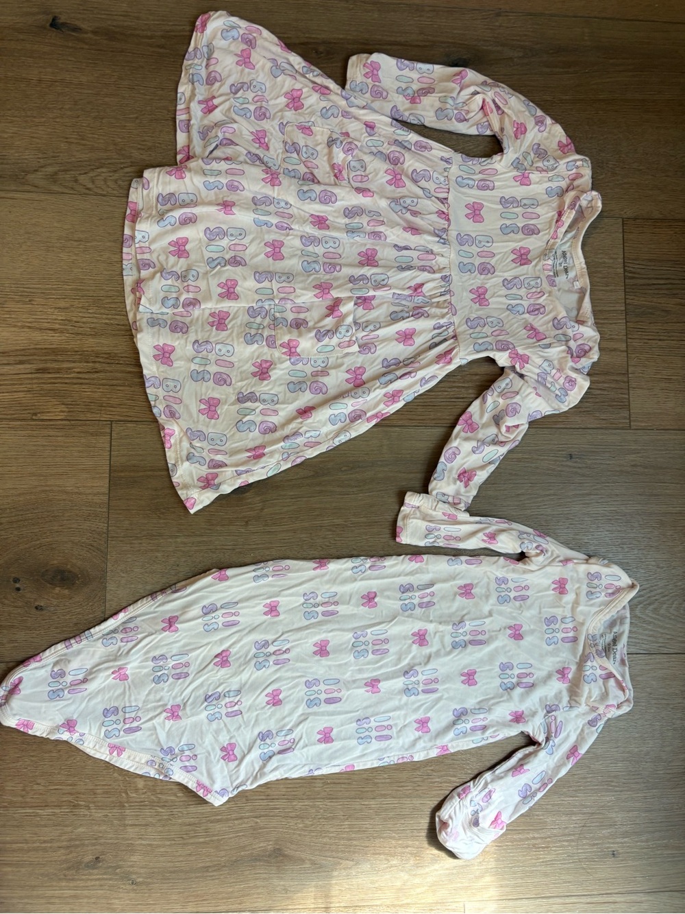 Angel Dear Pink & White Bow Print Tunic
